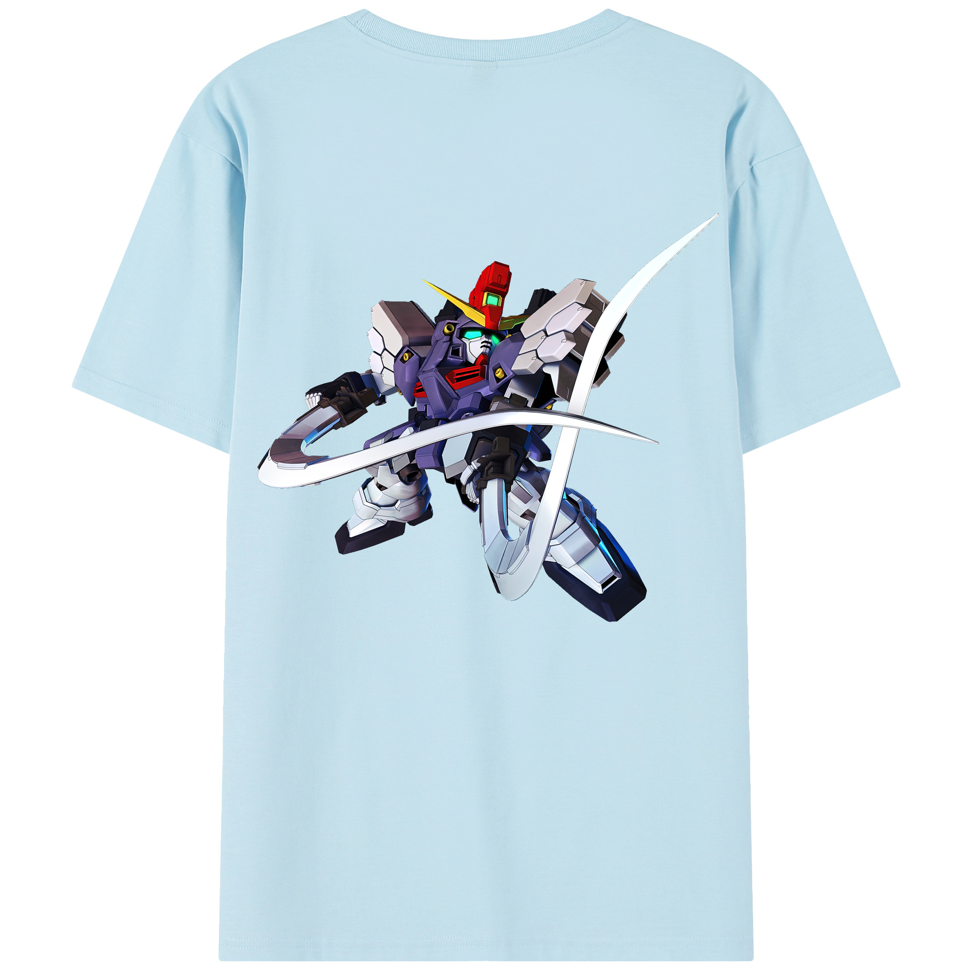 （画像用） 機動戦士ガンダム Mobile Suit Gundam 綿100％半袖Tシャツ（背面プリント）